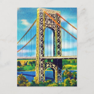 George Washington Bridge, New York City Briefkaart