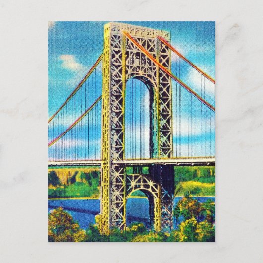 George Washington Bridge, New York City Briefkaart (Voorkant)