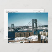 George Washington Bridge, New York City Briefkaart (Voorkant / Achterkant)