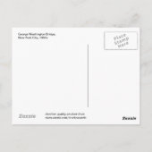George Washington Bridge, New York City Briefkaart (Achterkant)