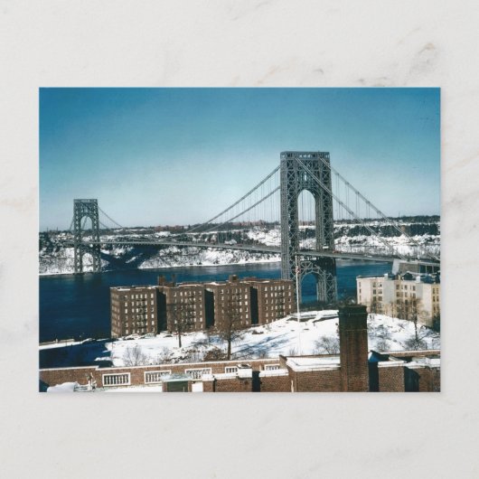 George Washington Bridge, New York City Briefkaart (Voorkant)