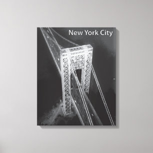 George Washington Bridge New York City Canvas Afdruk