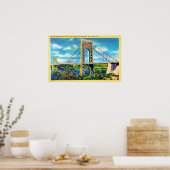 George Washington Bridge, New York City Poster (Keuken)