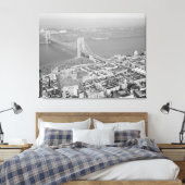 George Washington Bridge NYC Foto - 2 Canvas Afdruk (Insitu (Slaapkamer))