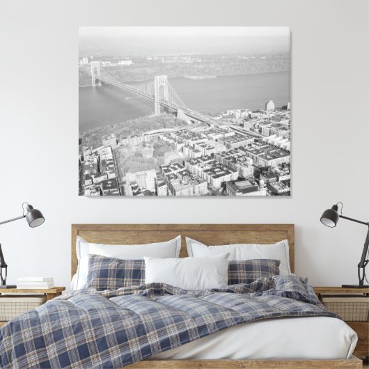 George Washington Bridge NYC Foto - 2 Canvas Afdruk (Insitu (Slaapkamer))