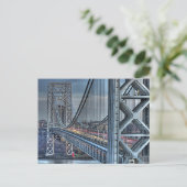 George Washington Bridge & The Red Lighthouse NYC Briefkaart (Staand voorkant)