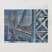 George Washington Bridge & The Red Lighthouse NYC Briefkaart (Voorkant)