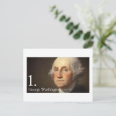 George Washington Briefkaart (Staand voorkant)