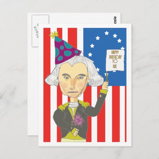 George Washington Briefkaart (Voorkant / Achterkant)