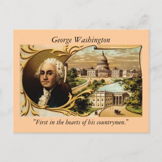 George Washington Briefkaart (Voorkant)