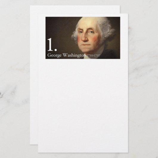 George Washington Briefpapier (Voorkant / Achterkant)