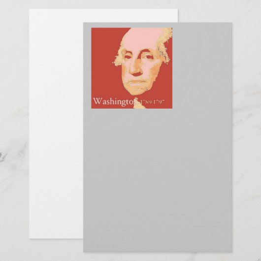 George Washington Briefpapier (Voorkant / Achterkant)