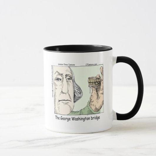 George Washington Brug & Gebitsprothese Grappig Ca Mok (Rechts)