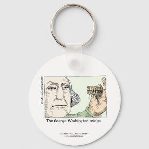 George Washington Brug Grappige Sleutelhanger