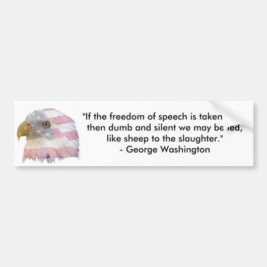 George Washington Bumpersticker (Voorkant)
