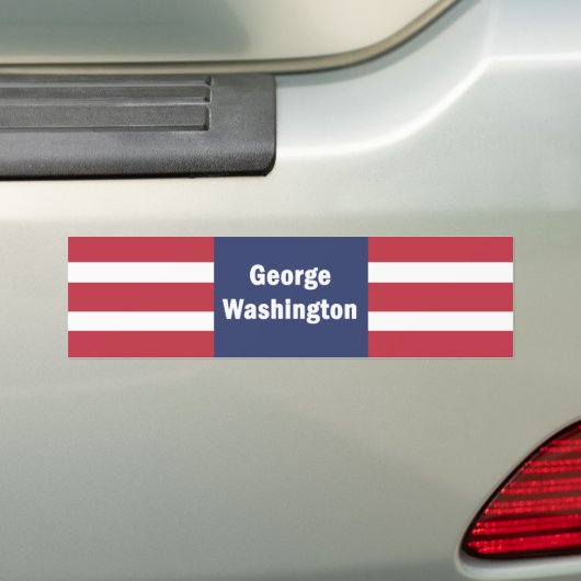 George Washington Bumpersticker (Op auto)