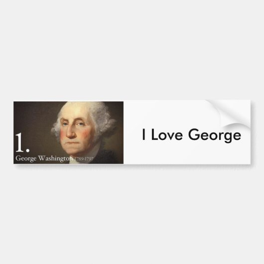George Washington Bumpersticker (Voorkant)