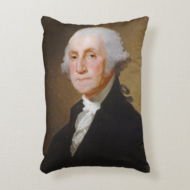 George Washington, c.1821 (olie op canvas) Accent Kussen (Voorkant(Verticaal))