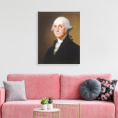 George Washington, c.1821 (olie op canvas) Canvas Afdruk (Insitu (Woonkamer))