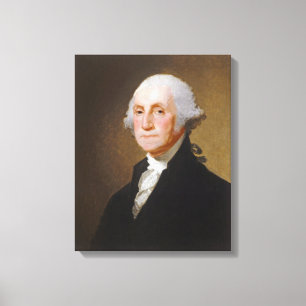 George Washington, c.1821 (olie op canvas) Canvas Afdruk