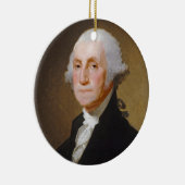 George Washington, c.1821 (olie op canvas) Keramisch Ornament (Rechts)