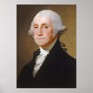 George Washington, c.1821 (olie op canvas) Poster