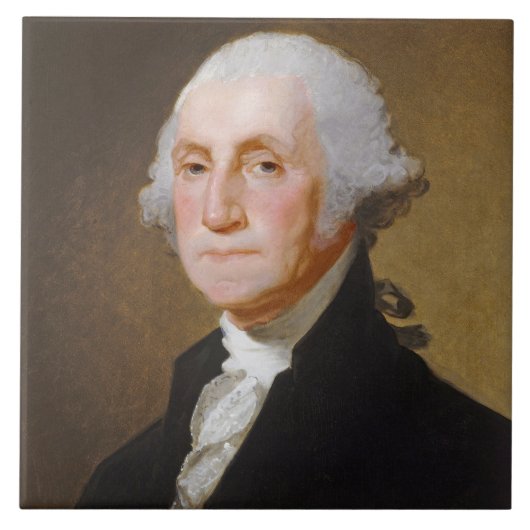 George Washington, c.1821 (olie op canvas) Tegeltje (Voorkant)