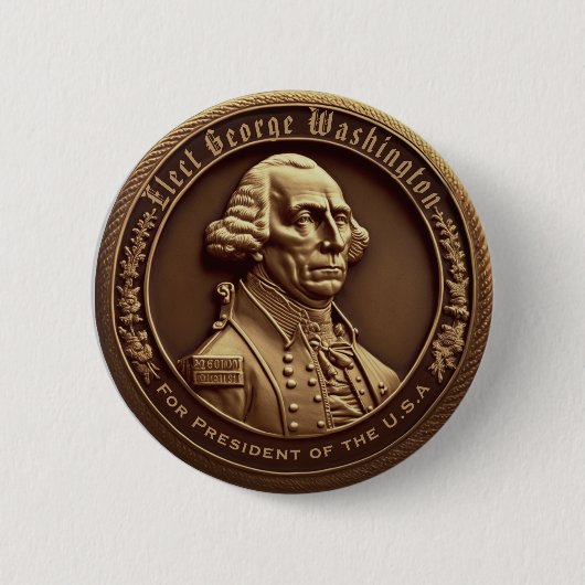 George Washington Campaign Button (Voorkant)