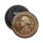 George Washington Campaign Button Button Flesopener (Voorkant)