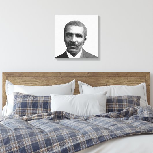 George Washington Carver Canvas Afdruk (Insitu (Slaapkamer))