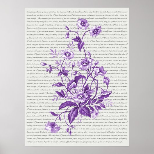 George Washington Carver citaat - Muurkunst Poster (Voorkant)