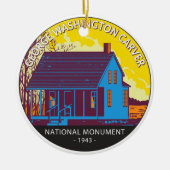 George Washington Carver National Monument  Keramisch Ornament (Voorkant)