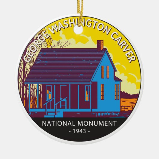 George Washington Carver National Monument  Keramisch Ornament (Voorkant)