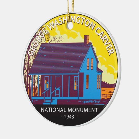 George Washington Carver National Monument  Keramisch Ornament (Links)