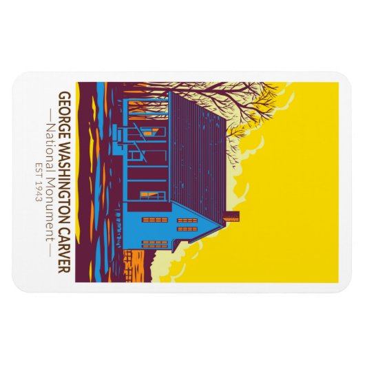 George Washington Carver National Monument  Magneet (Horizontaal)