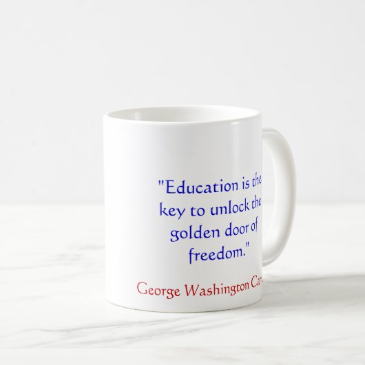 George Washington Carver Quote Mok (Voorkant rechts)