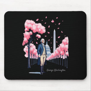 George Washington Cherry Blossom Art Washington DC Muismat