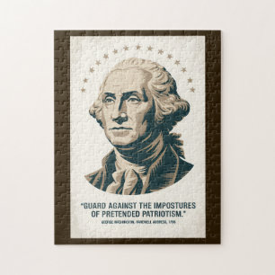 George Washington citaat Amerikaanse president kun Legpuzzel