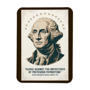 George Washington citaat Amerikaanse president kun Magneet