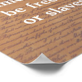 George Washington citeert destijds Poster (Hoek)