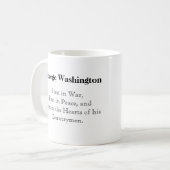 George Washington Coffee Mok (Voorkant links)