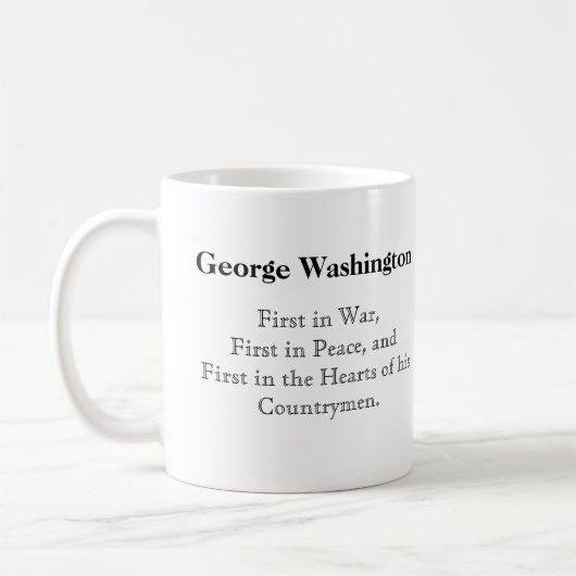 George Washington Coffee Mok (Links)