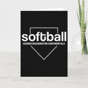 George Washington Continentals Softbal Thuisplaat Kaart