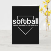 George Washington Continentals Softbal Thuisplaat Kaart (Gele Bloem)