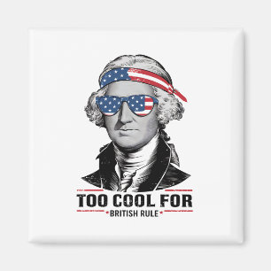 George Washington Cool met Britse Regel op 4 juli Magneet