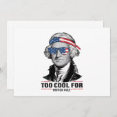 George Washington Cool voor Britse heerschappij 4  Kaart (Voorkant / Achterkant)