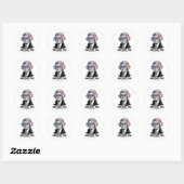George Washington Cool voor Britse heerschappij 4  Ronde Sticker (Vel)