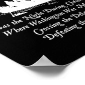 George Washington Crossing Delaware Amerikaanse oo Poster (Hoek)