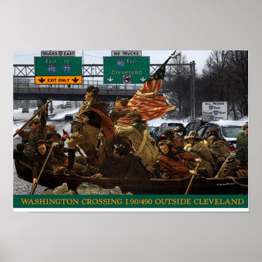 George Washington Crossing I-490 Poster (Voorkant)