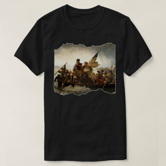 George Washington Delaware River Revolutionaire Oo T-shirt (Design voorkant)